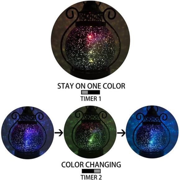 Lanterns Decorative Indoor Color Changing, Hanging Halloween Lantern Decor - Picture 5 of 8